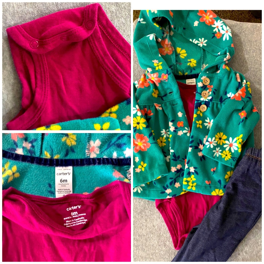 2/$15 Carter’s 6M outfit girls 🌸💕